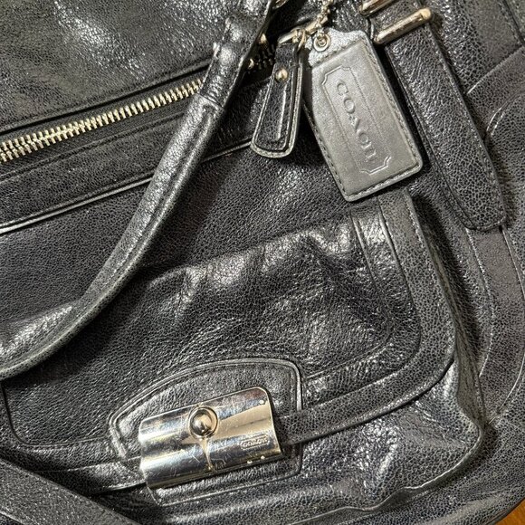 Coach Kristin Black Leather Satchel Excellent Condition - Picture 15 of 15